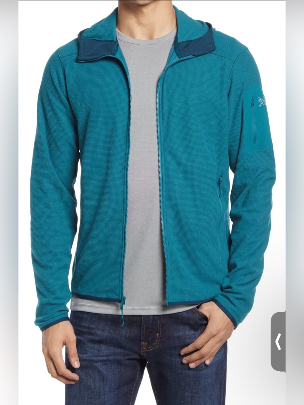 Arc’Teryx - Delta LT Men’s Zip Hoody in Paradigm Size Large